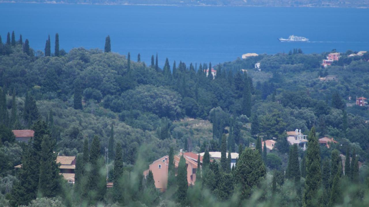 Corfu Luxury Apartment, Tranquility, Mountain & Sea Views Ájosz Górdiosz Kültér fotó